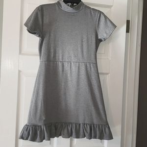Gray, Mid-Thigh Dress, Size L